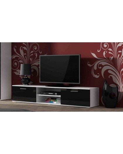 Cama TV stand SOHO 180 white/black gloss