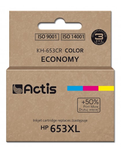 Actis KH-653CR Ink (replaces HP 653XL 3YM74AE Premium 18ml 300 pages color)