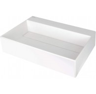 Granite countertop sink with a faucet space - includes a grid.