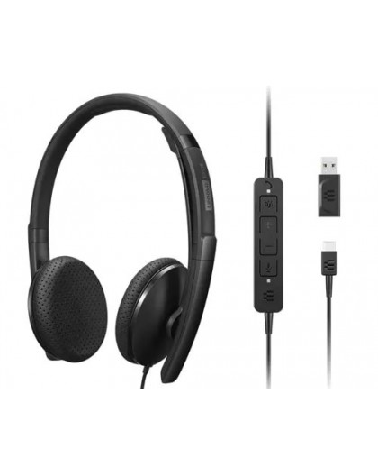 Lenovo 4XD1M45626 headphones/headset Wired Head-band USB Type-C Black