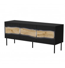 Cama INSERTO 3D TV cabinet 143.5x40x61.5 black + LED
