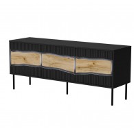 Cama INSERTO 3D TV cabinet 143.5x40x61.5 black + LED