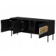 Cama INSERTO 3D TV cabinet 143.5x40x61.5 black + LED
