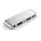 Satechi Aluminum USB-C Hub for iPad Pro Silver
