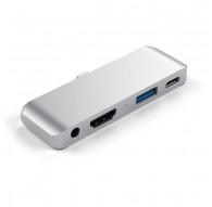 Satechi Aluminum USB-C Hub for iPad Pro Silver
