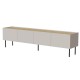 Cama FELLINI TV cabinet 200x40x52 cashmere + oiled oak top