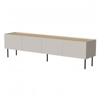 Cama FELLINI TV cabinet 200x40x52 cashmere + oiled oak top