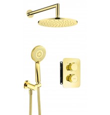 Concealed shower set with thermostatic BOX