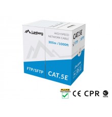 LANBERG CABLE SFTP CAT.5E 305M WIRE CU GRAY