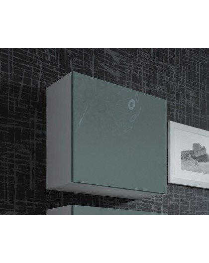 Cama Square cabinet VIGO 50/50/30 white/grey gloss