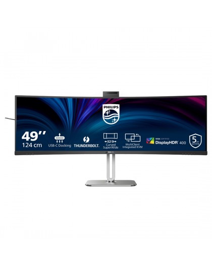 Philips 49B2U6903CH/00 computer monitor 124.5 cm (49") 5120 x 1440 pixels Dual QHD LCD Grey