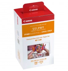 Canon RP-108 Colour Ink + 100 x 148 mm Paper Set, 108 Sheets
