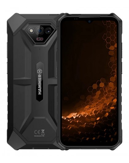 Smartphone HAMMER Iron V (Black) DS 6.5" IPS 1600x720/1.6GHz/64GB/6GB RAM/Android 13/microSD/WiFi,BT,4G LTE