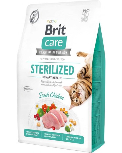 BRIT Care Grain-Free Sterilized Urinary - сухой корм для кошек - 2 кг