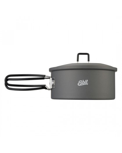 ESBIT PT1100HA camping cookware Pot 1.1 L Aluminium, Black