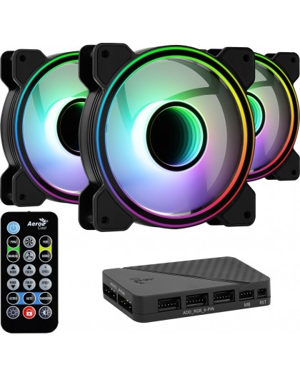 Aerocool Mirage 12 ARGB Pro Computer case Cooling set 12 cm Black