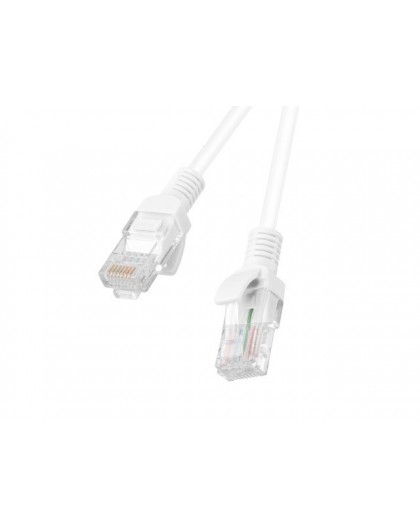 PATCHCORD KAT.5E UTP 3M BIAŁY FLUKE PASSED LANBERG 10-PACK