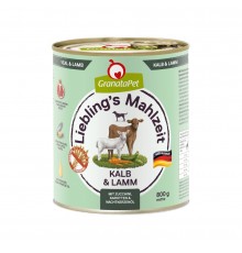 GRANATAPET Liebling's Mahlzeit Veal and lamb - wet dog food - 800g