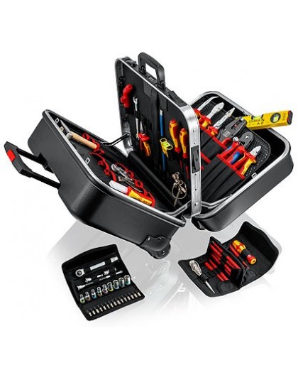 Knipex 00 21 41 mechanics tool set 63 tools