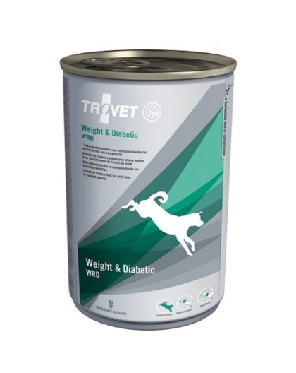 TROVET Weight & Diabetic WRD with chicken - Wet dog food - 400 g