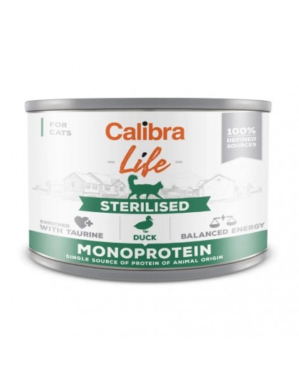 CALIBRA Cat Life Sterilised Duck - wet cat food - 200g