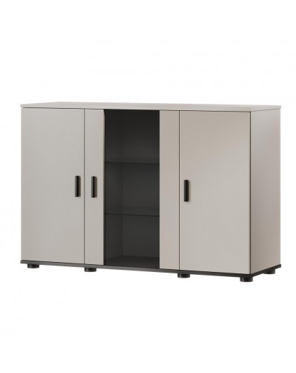Cama SOHO chest of drawers 120x41x80 cashmere + black