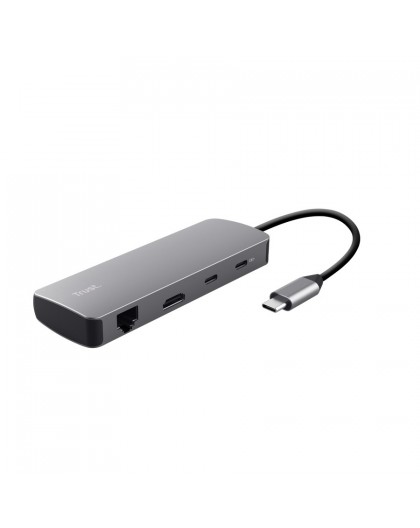 Trust 25672 interface hub USB Type-C Grey