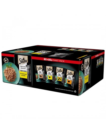 SHEBA delikatessid linnuliha maitsega želees - märg kassitoit - 80x 85 g