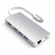 Satechi ST-TCMA2S laptop dock/port replicator USB 3.2 Gen 1 (3.1 Gen 1) Type-C Silver