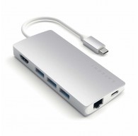 Satechi ST-TCMA2S laptop dock/port replicator USB 3.2 Gen 1 (3.1 Gen 1) Type-C Silver