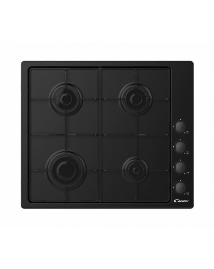 Candy CHW6LBB Black Built-in 60 cm Gas 4 zone(s)
