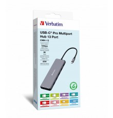 Verbatim CMH-13 USB Type-C 10000 Mbit/s Silver