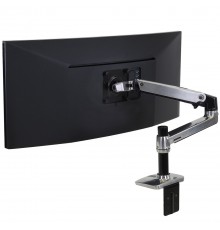 Ergotron LX DESK MOUNT LCD ARM POLISHED/32IN BLACK/WHITE VESA MIS-D