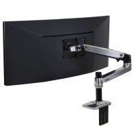 Ergotron LX DESK MOUNT LCD ARM POLISHED/32IN BLACK/WHITE VESA MIS-D