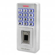 Qoltec 52447 Code lock OBERON with fingerprint reader | RFID | Code | Card | key fob | Doorbell | IP68 | EM