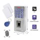 Qoltec 52447 Code lock OBERON with fingerprint reader | RFID | Code | Card | key fob | Doorbell | IP68 | EM