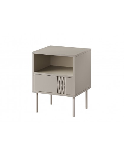 Bedside table 2 pcs. TRESSE 44x40x53 cashmere matt