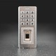 Qoltec 52447 Code lock OBERON with fingerprint reader | RFID | Code | Card | key fob | Doorbell | IP68 | EM