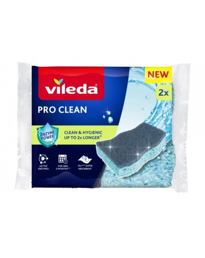 Viscose scourer with enzymes Vileda Pro Clean 2 pcs.