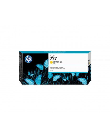 HP 727 300-ml Yellow DesignJet Ink Cartridge