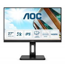 AOC P2 U27P2 LED display 68.6 cm (27") 3840 x 2160 pixels 4K Ultra HD Black