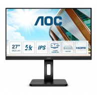 AOC P2 U27P2 LED display 68.6 cm (27") 3840 x 2160 pixels 4K Ultra HD Black