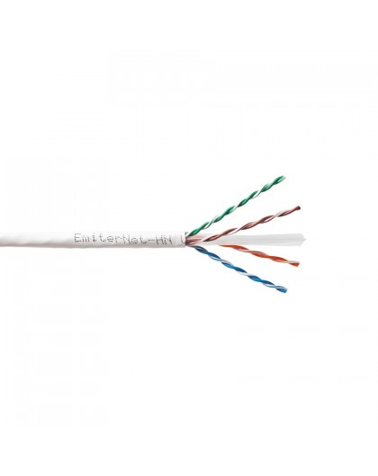 Emitter Net UTP (U/UTP) Cat.6 450MHz Cable, 4x2x23AWG Wire, LS0H