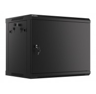Lanberg WF01-6409-00B rack cabinet 9U Wall mounted rack Black