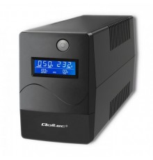 Qoltec Monolith uninterruptible power supply (UPS) Double-conversion (Online) 1 kVA 600 W 2 AC outlet(s)