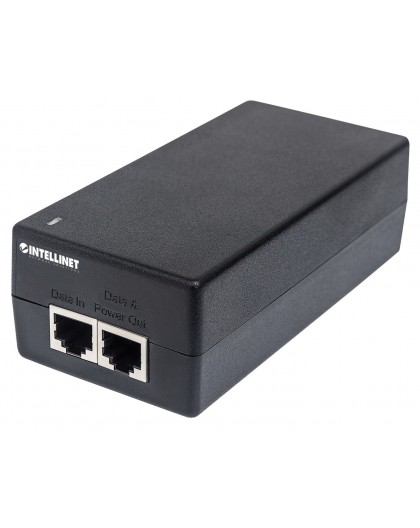Intellinet Gigabit Ultra PoE+ Injector, 1 x 60 W Port, IEEE 802.3bt and IEEE 802.3at/af Compliant, Plastic Housing