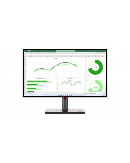 Lenovo ThinkVision P27q-30 LED display 68.6 cm (27") 2560 x 1440 pixels Quad HD Black