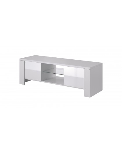 Cama TV stand WEST 42/130/42 white/white gloss