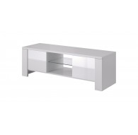 Cama TV stand WEST 42/130/42 white/white gloss