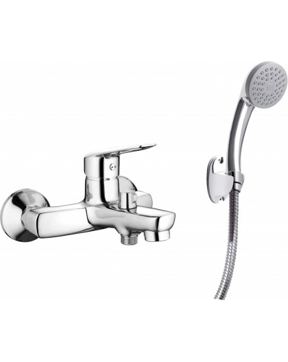 Bath mixer with shower set